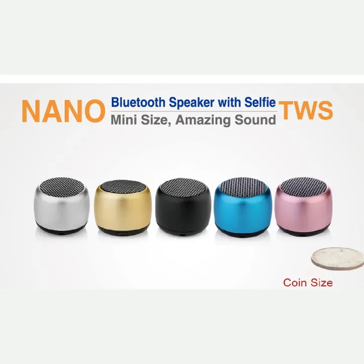 NANO Speaker with Remote Shutter & Handsfree SOUND BEYOND SIZE
