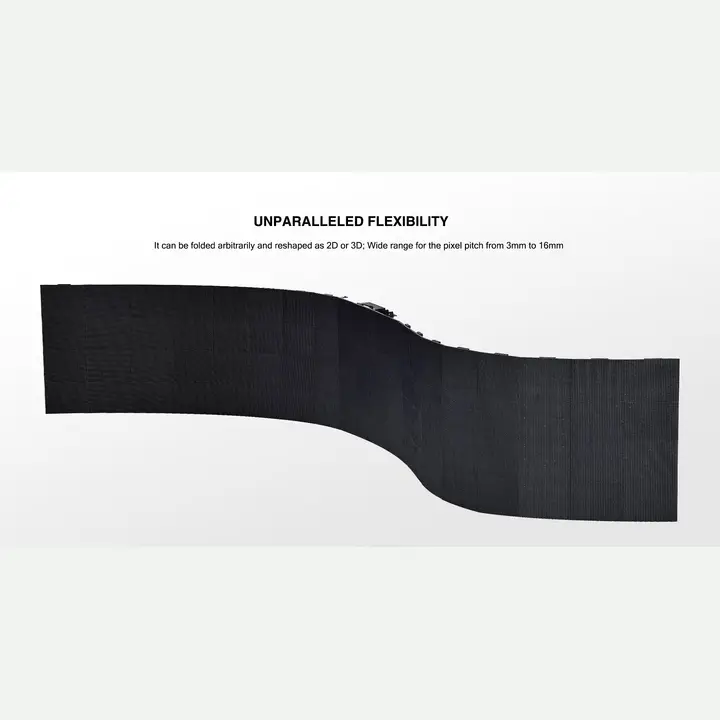 TechnoLED Flexible LED Display Folding And Rolling Structure